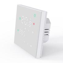 Tuya WiFi Smart Touch Screen termostatas elektrinis grindų šildymas dujinis katilas / vandens šildymo temperatūros valdiklis Alexa Voice App Control For Gas Boiler/Water Heat balta