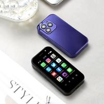 SOYES XS14 PRO 4G MINI išmanusis telefonas 3,0 colių Android 9.0 Quad-Core RAM 3GB/4GB ROM 64GB/128GB Face ID 2600mAh OTG Dual SIM Mobile Phone 3GB&64GB violetinė