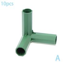 10vnt 16MM PVC Stabilus Atraminis Žalias Tvirtas Šiltnamio Rėmo Statybos Jungtis Stačiu Kampu 3 4 5 krypčių Jungtis Sodo Įrankis