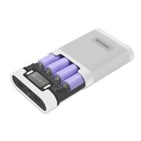 5V 2/4 lizdai 5600mAh/10000mAh 18650 baterijos dėžutės dėklas  pasidaryk pats  Power Bank įkroviklio korpuso įkrovimo dėklas 2/4x18650 ličio jonų akumuliatoriams 4 slot balta