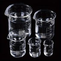 Laboratorinių stiklo matavimo indų rinkinys