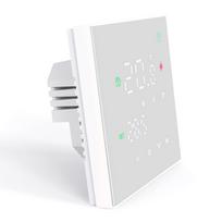 Tuya WiFi Smart Touch Screen termostatas elektrinis grindų šildymas dujinis katilas / vandens šildymo temperatūros valdiklis Alexa Voice App Control For Electric heating balta