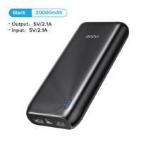 QOOVI 20000mAh Power Bank nešiojamas įkroviklis skirtas iPhone 15 Xiaomi Samsung Huawei išorinis akumuliatorius 10000 mAh PowerBank 20000mAh juoda