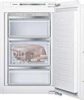 "Siemens" GI21VAFE0 iQ500 įmontuojamasis šaldiklis / E / 176 kWh per metus / 96 l / LowFrost / Big Box / LED vidaus apšvietimas / Plokšti vyriai