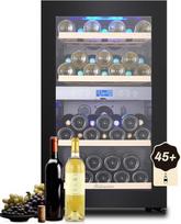 Kalamera KRC-120BFG Vyno šaldytuvas 2 zonų 45 butelių 120 litrų talpos Didelis LCD ekranas Temperatūros zonos 5-10°C/10-18°C