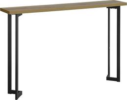 SoBuy FSB50-PF Derliaus konsolės stalas Metalinis prieškambario stalas Dekoratyvinis šoninis stalas Siauras šoninis stalas Sofos stalas Natūralus / juodas Š x H x D x H x D x H x D x H x D x H x D x H x D x H x D x H x D x H x D x H x D