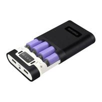 5V 2/4 lizdai 5600mAh/10000mAh 18650 baterijos dėžutės dėklas  pasidaryk pats  Power Bank įkroviklio korpuso įkrovimo dėklas 2/4x18650 ličio jonų akumuliatoriams 4 slot juoda