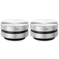 Belaidis BT garsiakalbis kaulo laidumo garsiakalbiai mini nešiojamas garsus stereo garsas, įmontuotas mikrofonas 2 pack sidabras