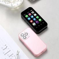 SOYES XS14 PRO 4G MINI išmanusis telefonas 3,0 colių Android 9.0 Quad-Core RAM 3GB/4GB ROM 64GB/128GB Face ID 2600mAh OTG Dual SIM Mobile Phone 3GB&128GB rožinė