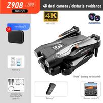 2024 m. naujasis Z908 Pro MAX Drone 4K HD Professional ESC dvigubos kameros optinio srauto padėties nustatymo nuo vėjo 2.4G WIFI kliūčių išvengimo keturkopteris Dual 4K 1B Black