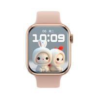 Išmanusis laikrodis Women Ultra Series 9 NFC išmanusis laikrodis vyrų BT Call vandeniui atsparus belaidis įkrovimas 2,05 colio ekranas, skirtas laikrodžiui 9 silicone strap rožinė