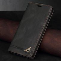 Atverčiamas PU odinis apsauginis telefono dėklas, skirtas Xiaomi Mi POCO F3 X3 NFC 10T Redmi Note 10 9 8 7 Pro 10S 9S 8T Redmi 9A 9C 8A 7A Kortelės lizdo piniginės galinis dangtelis Redmi Note 9 juoda