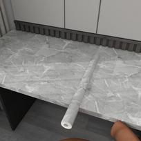 Vandeniui atsparus PVC marmuras „pasidaryk pats“ lipnūs sienų lipdukai virtuvės atnaujinimo tapetai dekoratyvinė plėvelė 60cm*3m