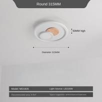 Lubų apšvietimas Led Modernus minimalistinis miegamojo šviesus šiaurietiškas gyvenamojo kambario apšvietimas Itin plonas apvalus kambario šviesus išmaniosios lempos 30cm-white light
