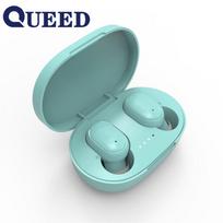„Bluetooth“ ausinės Naujos „Bluetooth TWS“ laisvų rankų įrangos bevielis judėjimas ausyje mėlyna