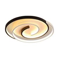 Miegamojo Led liustra Šviesa Juoda Balta Moderni lubų lempa Mansarda Svetainė Valgomasis Diameter -50cm juoda/balta