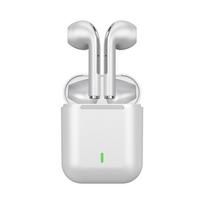 J18 TWS Bluetooth ausinės ausinės True Wireless ausinės į ausis stereofoninės ausinės ausinės, skirtos Xiaomi Samsung telefonui TWS balta
