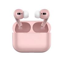Belaidės ausinės „Bluetooth 5.0“ Spalvingos ausinės, skirtos „IOS Android“, su mikrofono jutikliniu valdymu Stereo muzikos į ausis įdedamos „HiFi“ ausinės rožinė