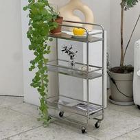 Trolley Organizer Auxiliary Cart With Wheels Kitchen Cabinets For Beauty Salon Furniture Cupboards Rolling Storage Multi-purpose