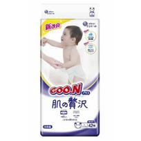 Goo.N Plus Skin Luxury Sauskelnės jautriai odai L 9-14 kg 42vnt