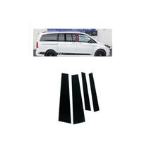 Automobilio langų apdailos dangtelis, skirtas „Mercedes-Benz V-Class Vito W447 220d 2015–2025“ kolonų statramsčiams, juodiems lipdukams, aksesuarams juoda
