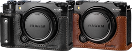 SmallRig 4879 Camera Leather Half Case Kit for FUJIFILM X-M5 Black