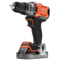 18V gręžtuvas su 1 x 2.0Ah SOC akumuliatoriumi, 1A įkroviklis kartoninėje dėžutėje BCD382D1XC-QW BLACK DECKER