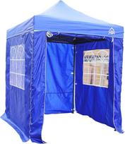 "All Seasons Gazebos" pavėsinės ROYAL BLUE 2 m x 2 m sunkus vandeniui atsparus iššokantis pavėsinės ir 4 šoninės sienos