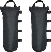 2 pavėsinių svorių pakuotė, 13 x 50 cm svorio maišas, smėlio maišas, pavėsinė, svorio maišai, pavėsinės konstrukcijos rinkinys, pavėsinės smėlio maišai, pakabinami svoriai, pavėsinės kojelės