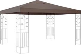 QUICK STAR Keičiamasis stogas pavėsinei "Rank Gazebo" 3 x 3 m Taupe Keičiamasis pavėsinės stogas