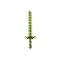 Šviečiantis ir garsus skleidžiantis Minecraft stiliaus kardas - žalias