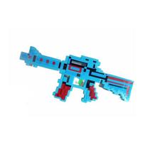 Minecraft stiliaus karinis automatas - mėlynas