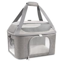 Dog Backpack Breathable Pet Portable Foldable Carrier Bag Travel Airline Approved Transport Bag For Small Dogs And Cats Outgoing 43x30x33cm