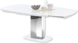 Baltos spalvos išskleidžiamas valgomojo stalas "Jackson", 130-190 x 75 x 105 cm (plotis x aukštis x gylis)