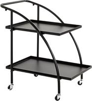 HAKU Möbel Servavimo vežimėlis Juodas metalas Išmatavimai: Š 68 cm x H 71 cm x D 42 cm Stilius: Šiuolaikinis