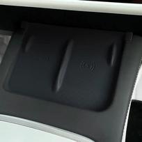 Belaidžio įkrovimo padėkliukas „Tesla Model 3 Y Highland“ 2024 2024 2024 Priedai Centrinės konsolės organizatorius Įkrovimo stotelės kilimėliai juoda