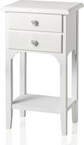 Montemaggi MCO025 Naktinis staliukas, medinis, 37 x 26 x 70 cm, baltas