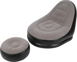 Pripučiamasis gultas Oro kėdė Sofa, nešiojamas lengvas Flocking Blow Up Pripučiamasis sulankstomas Lounge oro Lazy Sofa rinkinys gyvenamasis kambarys Lauko Kelionės Camping Piknikas BBQ šalys