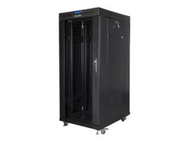 Lanberg | Rack cabinet 19" free-standing 27U/800x1000 (flat pack) with glass door, LCD | FF01-8027-12BL | Black|FF01-8027-12BL