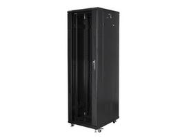 Lanberg | Rack cabinet 19" free-standing 42U/600x1000 (flat pack) with mesh door lCD V2 | FF01-6042-23BL | Black|FF01-6042-23BL