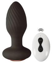 Anos RC Rotating Butt Plug Black