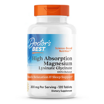 Doctor's Best High Absorption Magnesium 100% Chelated 100 mg 120 vtab