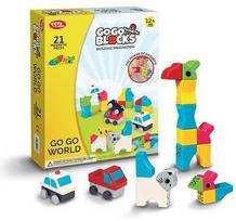 People Blocks Magnetinis konstruktorius „GO GO WORLD”, 21vnt