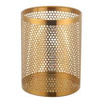 Auksinis Metalinis Popieriaus Šiukšliadėžė Pridėkite Elegancijos Akcentą Kambariui Lengva Naudoti Ir Valyti Metalinis Auksinis Šiukšliadėžė