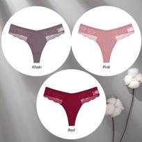 3 vnt./rinkinys nėriniuoti moteriški apatiniai seksualūs stringai moterims žemu liemeniu medvilniniai apatiniai G stygutės kvėpuojantys patogūs apatiniai S-XL S