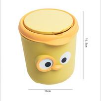 Desktop Trash Can Cute Small Bedroom Bedside Office Cartoon Storage Bucket Mini With Lid Household