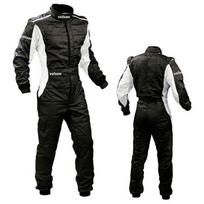 Neperšlampamas „Dune Buggy Kart Racing“ visureigio UTV „Pell Drift“ berniukų ir mergaičių F1 vientisas lenktyninis kostiumas L juoda