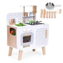 Medinė vaikiška virtuvė RETRO ECOTOYS