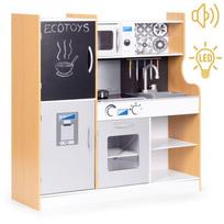 Vaikiška virtuvė su garso ir LED šviesomis,  priedais ECOTOYS