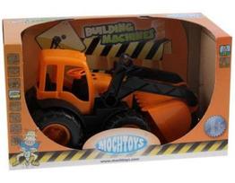Mochtoys Plastikinis žaidimų traktorius oranžinis